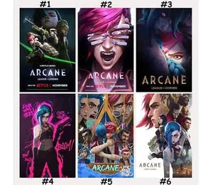 Custom Arcane League Of Legends Season 1, Season 2 Animation Movie Poster - 2025 - Picture 1 of 8