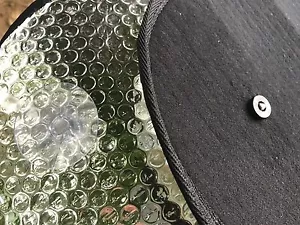 Ford Transit MK7 Finestra Termica Cieco ARGENTO Isolamento Camper Finestra Laterale - Foto 1 di 2
