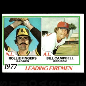 1978 Topps Baseball Rollie Fingers Bill Campbell #208 Leaders ⚾ Baseball Card - Picture 1 of 3