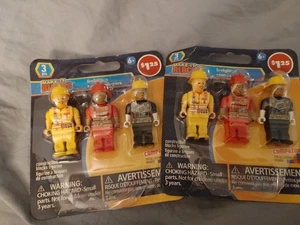 Make It Blocks Firefighter Figures - 3 Figures NEW Sealed in Package-2 Sets - Picture 1 of 1