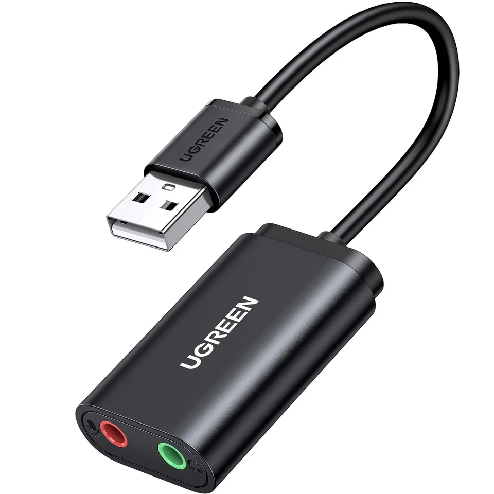 Scheda Audio USB Esterna Adattatore Jack 3,5mm per Cuffie Microfono Stereo Casse - Immagine 1 di 4