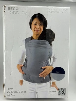 Porta-crianças BECO caixa aberta unissex azul marinho largo 20-60 lb 18+ meses - Imagem 1 de 3