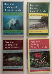 Lot of 4 Rare and Endangered Biota of Florida Vol 1 2 3 4 Mammals Fish Reptiles+ - Bild 1 von 20