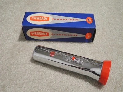 Linterna Eveready Masterlite Vintage 2 celdas No. 7251P con caja nuevo stock antiguo Foto 1 de 4