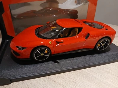 FERRARI 296 GTB Hybrid 830Hp V6 2021 Rosso Corsa / 1:18 BURAGO - Immagine 1 di 4