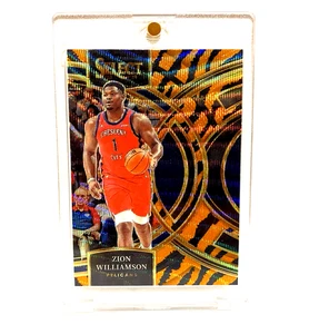 Zion Williamson 2023-24 Panini Select #165 Premier Tiger Prizm SSP Pelicans - Picture 1 of 2