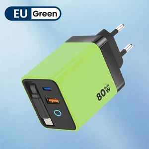 Caricatore per Telefono USB Di Tipo C a Ricarica Super Veloce Da 80 W Con Cavo T - Foto 1 di 12