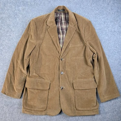 LL Bean Sport пальто вельветовый блейзер мужской 42 коричневый шнур 3 пуговицы куртка на открытом воздухе - Изображение 1 из 4