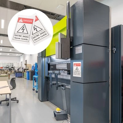  6 Pcs Warning Sign Sticker Danger Goods Stickers Construction Area Safety Signs - Image 1 of 4