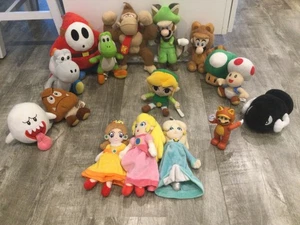VINTAGE NINTENDO COLLECTORS PLUSH MARIO BROS PLUSH LOT (15 + 1 FIGURE) - Picture 1 of 24