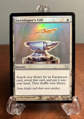 Steelshaper's Gift Fifth Dawn Foil MTG Magic 19/165 Tim Greg Hildebrandt HP - Image 1 of 2