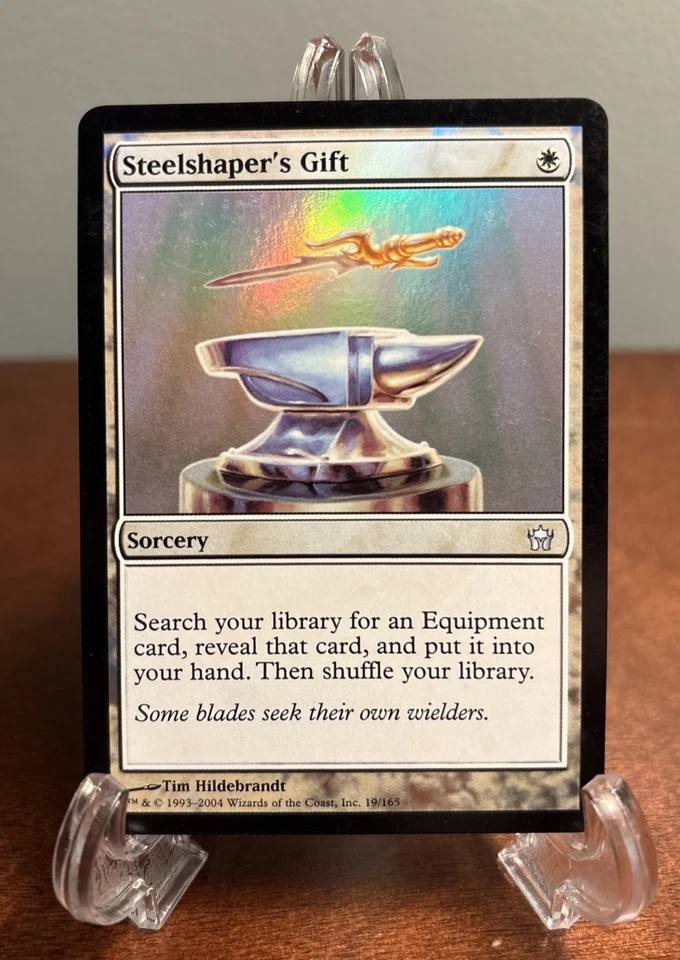 Steelshaper's Gift Fifth Dawn Foil MTG Magic 19/165 Tim Greg Hildebrandt HP - Image 1 of 2