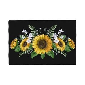 6 PCS Sunflowers Wild Flowers Placemats, Non-Slip Heat-Resistant Washable - Picture 1 of 8