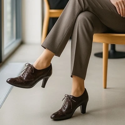 Franco Sarto Colección Artista A-Hammer Marrón Charol Tacones Oxford 10M Foto 1 de 4