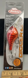 New Berkley Digger 6.5 Slow Rise 1/2oz / 2" Rattle Candy Apple Red Craw - Picture 1 of 5