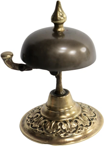 Ornate antique bell collectible office desk /hotel decor Cover
