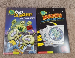 Lot Of 2 Fiction Books Eek & Ack Graphic Sparks Paperback Book By Blake A. Hoena - Picture 1 of 8