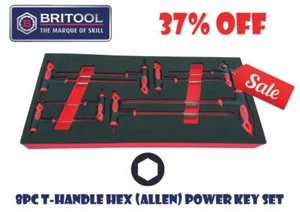 **OFERTA** JUEGO DE LLAVES BRITOOL HALLMARK 8 PIEZAS T-BAR ALLEN (HEXADECIMAL) 2-10 MM - Imagen 1 de 3