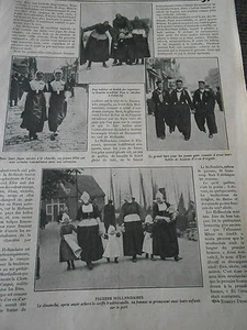 Holländische Figuren in den Niederlanden alter Druck 1912 - Bild 1 von 1
