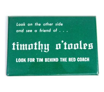 Vtg Irish Pocket Mirror 1970s Timothy O'Tooles Pub Bar St Louis Park Minnesota - Image 1 of 2