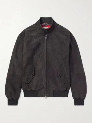 Black Leather Jacket Men Pure Suede Flight/Bomber Size S M L XL XXL Custom Made - Image 1 of 4