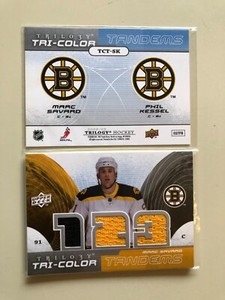 2008-09. TRILOGY TRI-COLOR TANDEMS. MARC SAVARD - PHIL KESSEL.
