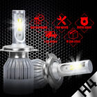 Car Led Headlight Bulbs H4 9003 Hb2 Pair 488W 48800Lm Cree Cob Kit 6500K White