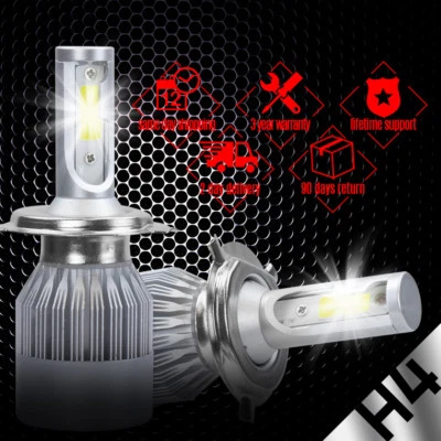 2x XENTEC H4 9003 Led Headlight Kit Cool White 6000K 200W 20000LM High Low Beam - Image 1 of 4