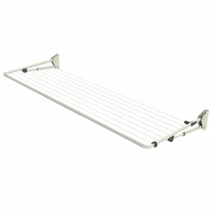 Hills Folding Frame 2.4m Wide Compact Clothesline in Surfmist 80150678 - Picture 1 of 2