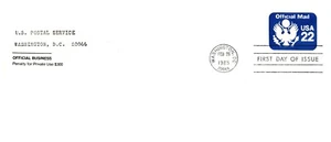 Brief Washington DC 1985 Ersttagsausgabe - Bild 1 von 1