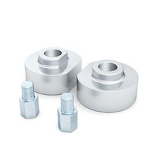 Front Leveling Kit | 2" Lift | Fits 99-08 Ford F250 F350 2WD - Silver Spacers