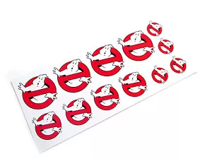 THE REAL GHOSTBUSTERS 'DIE CUT' STICKERS - GHOSTBUSTERS 'NO GHOSTS' LOGO - Picture 1 of 4