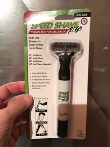 BodyVerde Speed Shave To Go Travel Razor Shaver TSA approved (2) you get (2) - Picture 1 of 8