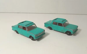 Moko Matchbox Lesney #56 Fiat 1500 Missing Top Luggage Lot Of 2 - Picture 1 of 7