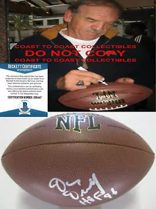 Dan Dierdorf St Louis Cardianls Michigan signed NFL football proof Beckett COA - Picture 1 of 4