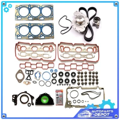 For 2007 2008 Dodge Magnum SXT 3.5 Full Gasket Set Timing Belt Water Pump Kit Foto 1 de 4
