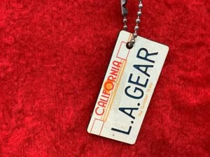 Vintage Promo Keyring LA GEAR Keychain LICENSE PLATE Ancien Porte-Clés L.A. GEAR - Picture 1 of 5