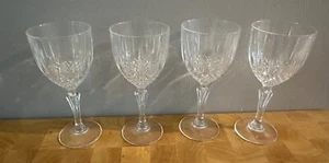 New Cristal de France Nirvana Lead Crystal Wine Glasses 24cl set of 4 - Picture 1 of 5