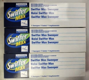 Lot of 3-Pack Swiffer Max Sweeper 17" Width Microfiber Head Blue Professional - Picture 1 of 7