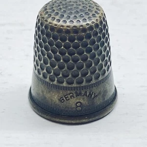 #8 Brass Sewing Thimble Made In Germany - Picture 1 of 6