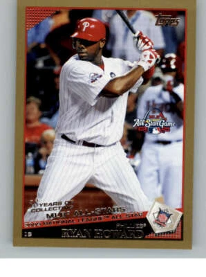 2009 Topps Update Gold Border #UH260 Ryan Howard 2009 (ref 137712) - Image 1 of 2