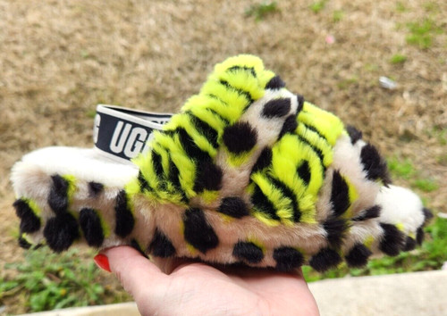 Ugg Fluff Yeah "Animalia" NUOVISSIMO Donna 4 2 5 anni