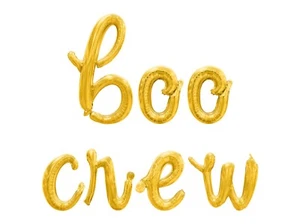 BOO CREW Cursive Letter Balloon Banner - Halloween Party Decorations - Picture 1 of 20