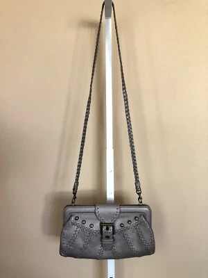 Isabella Fiore Women's Pewter Buckle Handbag Purse - Image 1 of 4