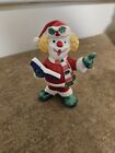 Figurine en céramique vintage Napcoware Japon clown de Noël chantant chantant 798
