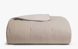 NEU $ 279 Fallschirm Bio Wolke Baumwolle Quilt Größe Full/Queen Natur und Elfenbein - Bild 1 von 17