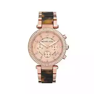 BRAND NEW Michael Kors Parker Chrono Ladies Rose Gold Watch MK5538 - Picture 1 of 4
