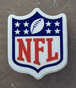 New NFL Shield Sticker / Decal for football helmets 1 1/4" Wide  x  1.4" Tall