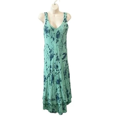 Платье миди макси Nina Murati женское Sm без рукавов хлопковое марлевое с косым вырезом без застежек - Изображение 1 из 4