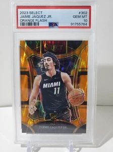 2023 Select #302 Jaime Jaquez Jr. Orange Flash Prizm Heat RC PSA 10 Gem Mint - Picture 1 of 2